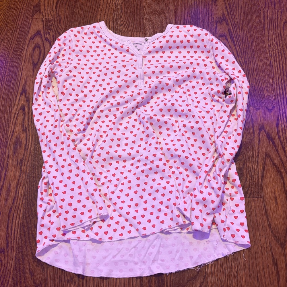 Roller rabbit heart pjs long sleeve
